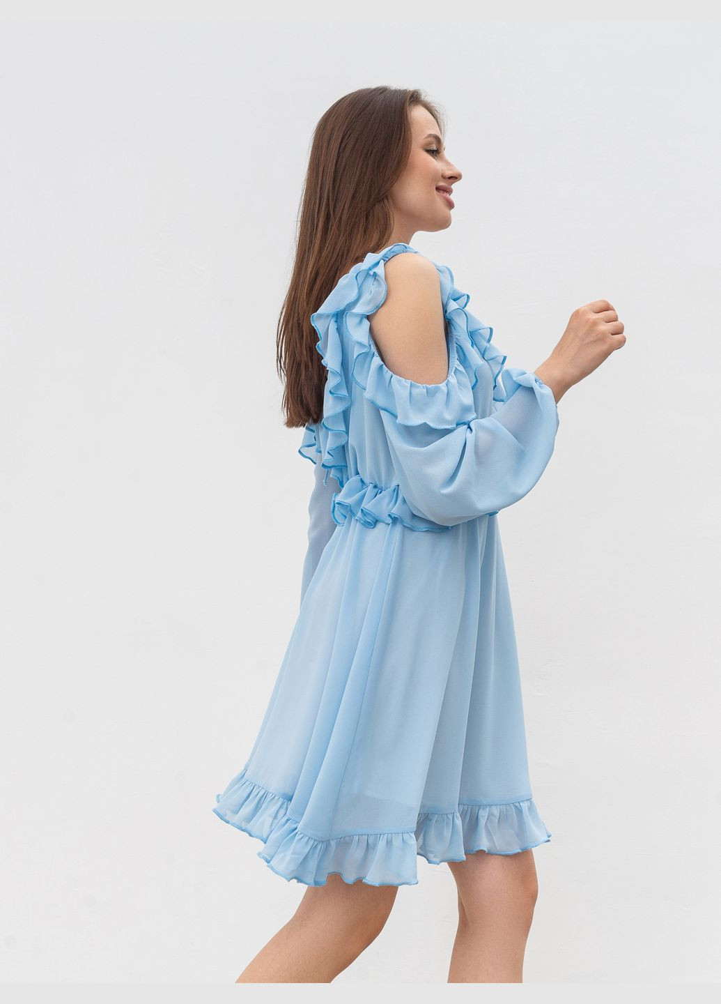 Голубое вечернее платье romashka Ромашка однотонное