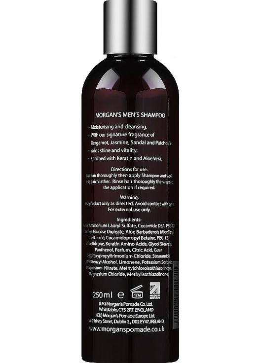 Мужской шампунь для волос Mens Shampoo 250ml (567999-30083867) Morgan's (368646856)