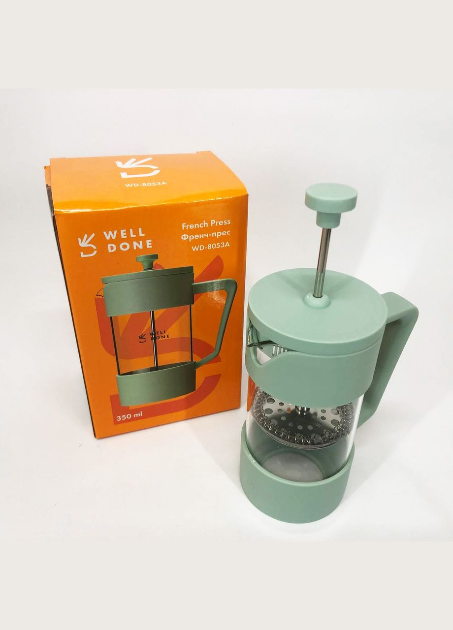 Стеклянный заварочный чайник для чая чайники Well Done WD-8053A 350 мл, Заварник AW-930 для трав No Brand (350937006)
