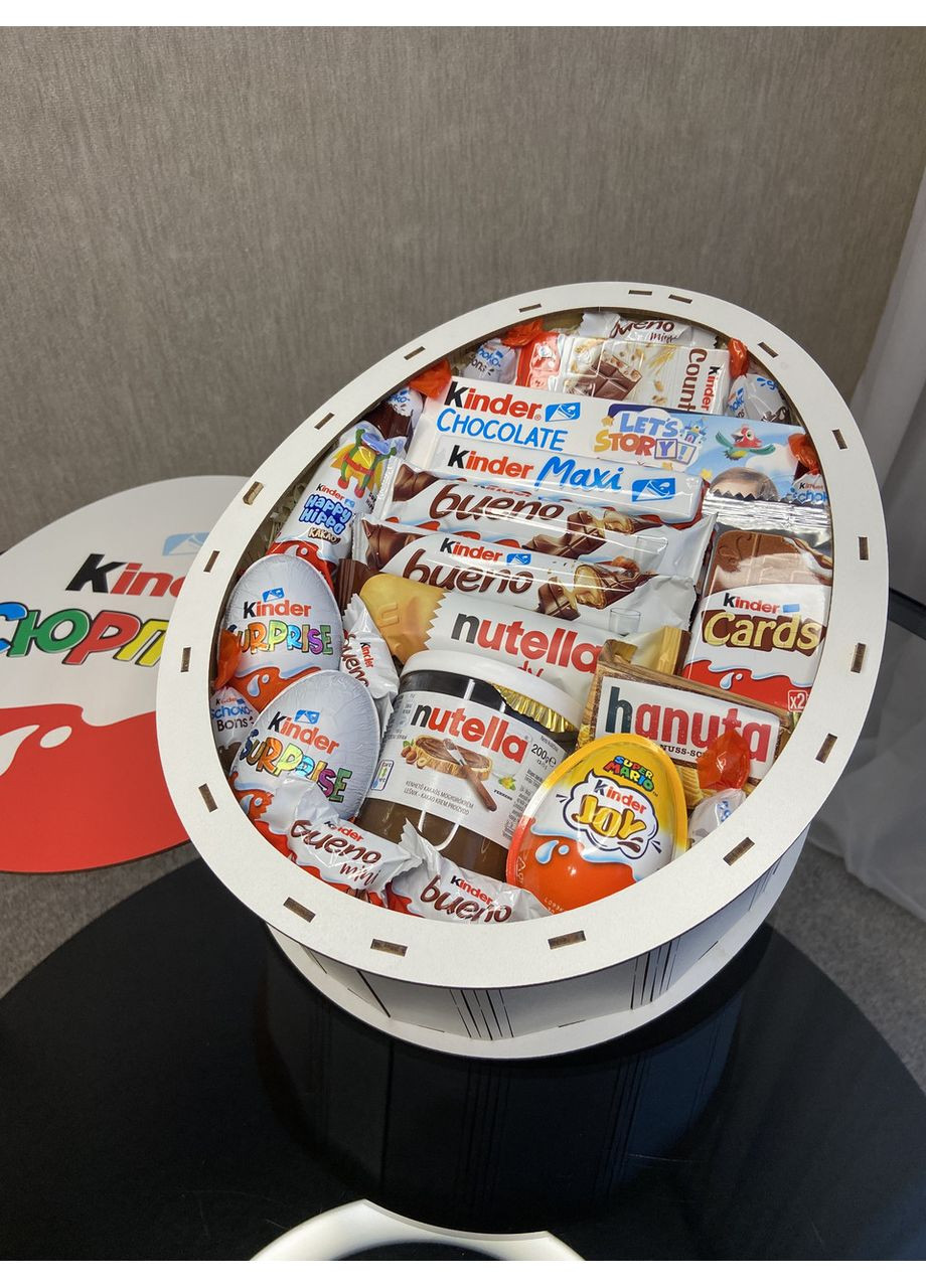 Подарочный Kinder бокс L со сладостями (31×25×9 см) – Kinder Surprise, Bueno, Nutella, Joy No Brand (360641532)