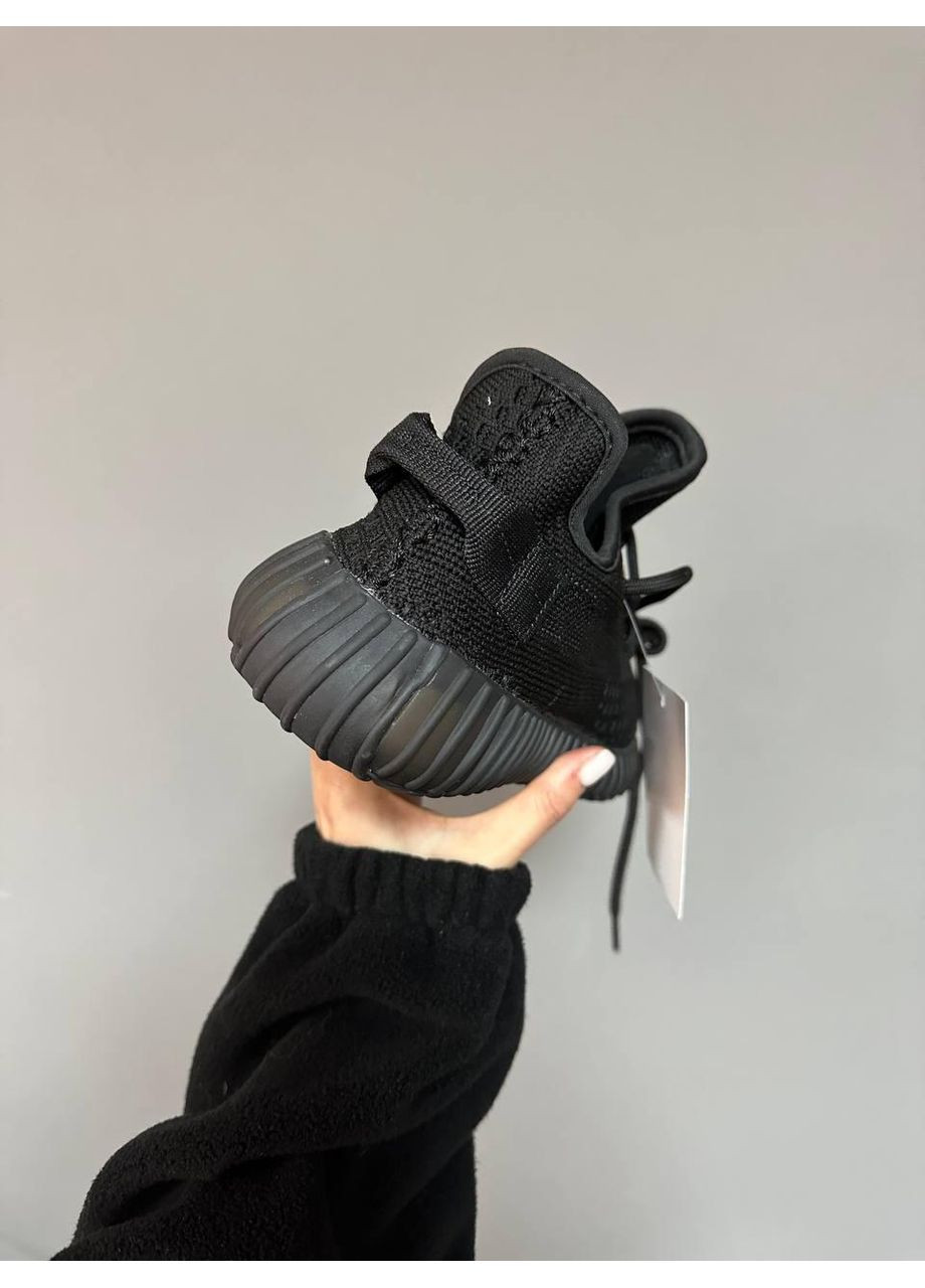 Черные демисезонные кроссовки мужские adidas yeezy boost 350 black v2 адидас изи буст черные No Brand