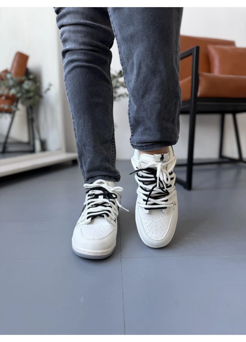 Белые летние кроссовки nike sb x louis vuitton x glommy bear white black найк сб данк No Brand