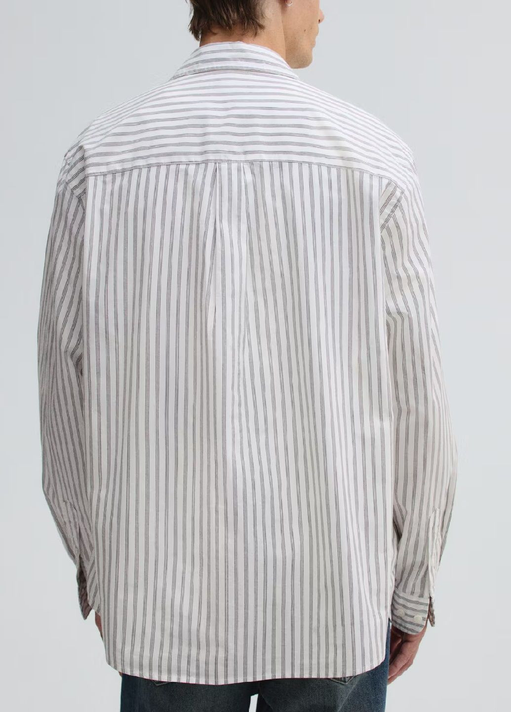 Белая кэжуал рубашка H&M