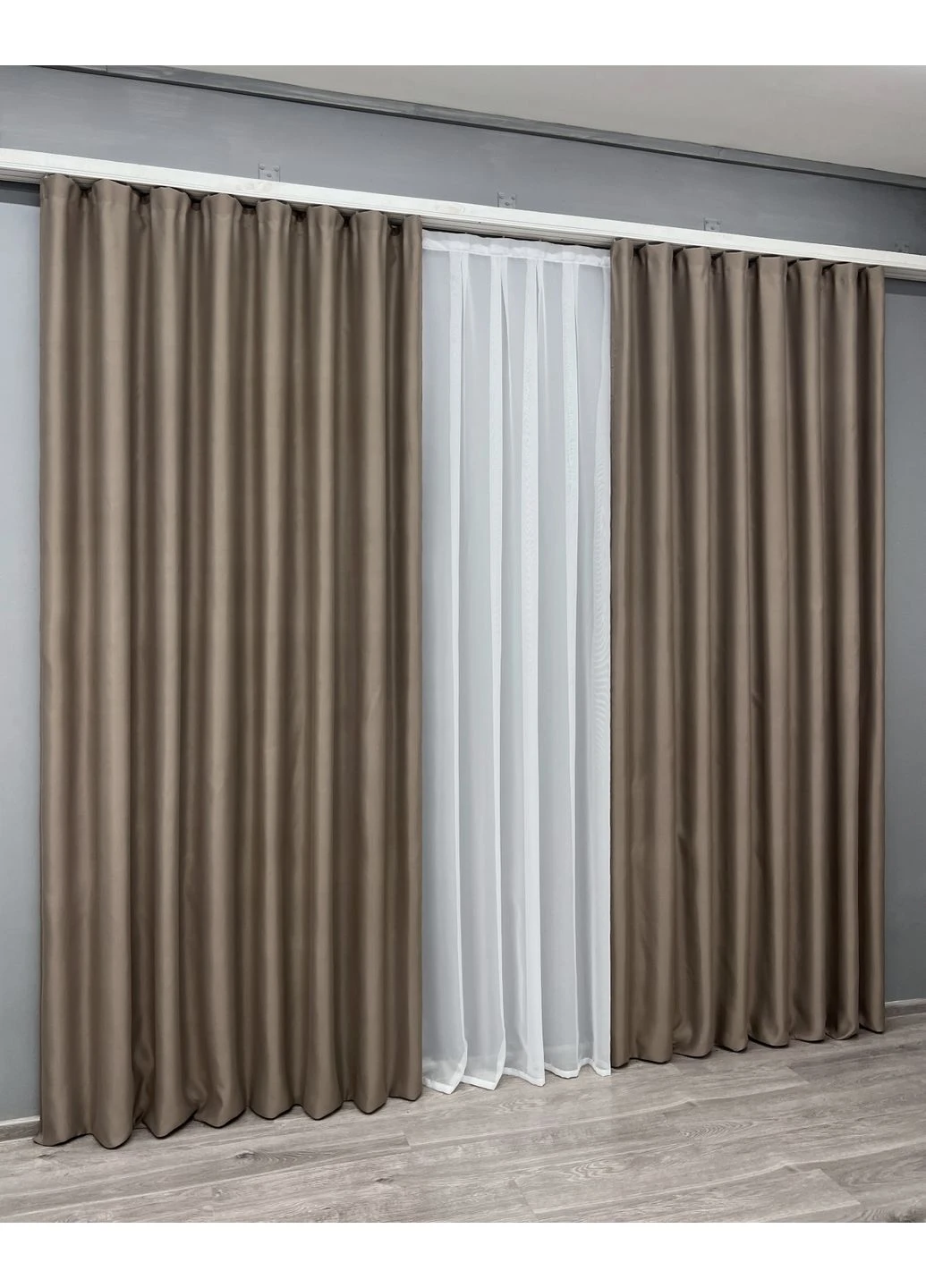 Комплект готових штор Bagema Rvs № 2069ш Капучино 200х270 см 2 шт (32-453) VR-Textil (401129589)