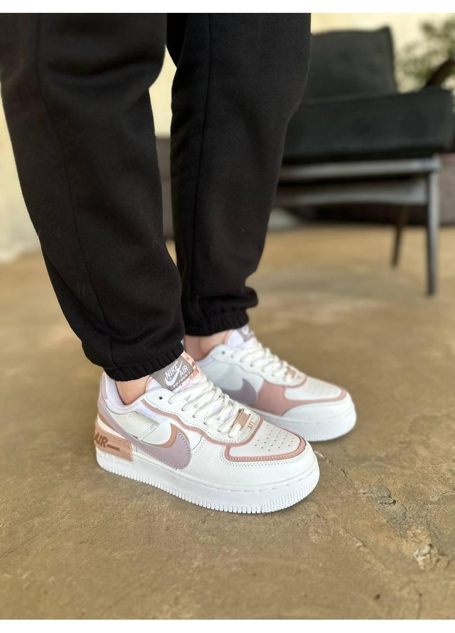 КРОССОВКИ ЖЕНСКИЕ NIKE AIR FORCE 1 SHADOW AMETHYST НАЙК АИР ФОРС 1 ПРЕМИУМ No Brand красные демисезоны (367175881)