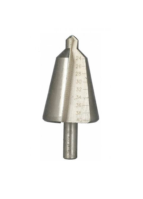 Свердло конічне по металу градуйоване D24-40x62x89 хвостовик D10 HSS для листового металу кут при вершині конус (13365) Heller (298574902)