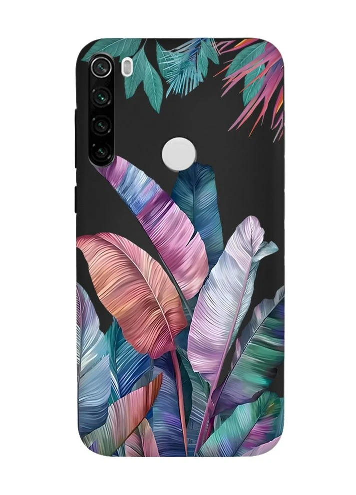 Матовий чорний чохол на Xiaomi Redmi Note 8T:: Тропіки (принт 372) Creative (355408217)