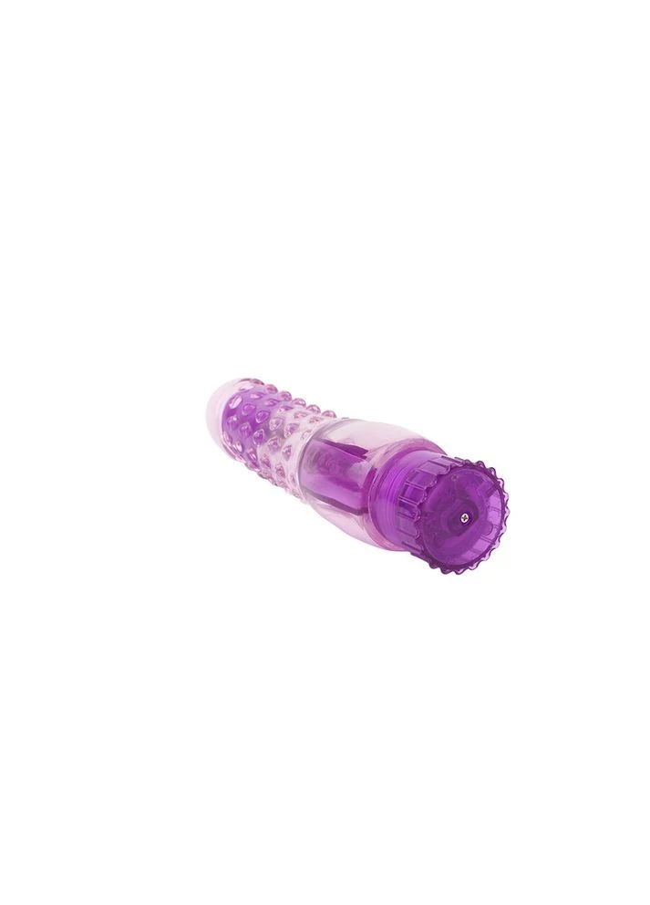 Вібратор прозорий з рельєфом Crystal Jellie Pleaser на батарейках, Chisa (383117950)