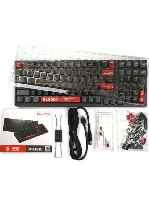 Клавіатура (4711421991674) A4Tech Bloody S98 RGB BLMS Red USB Bloody Red (316223191)