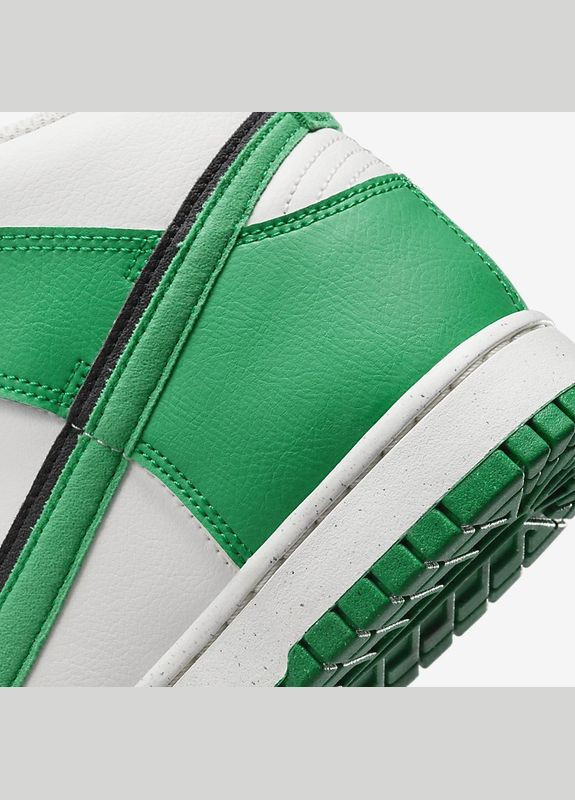 Зеленые всесезонные кроссовки dunk high se stadium green Nike