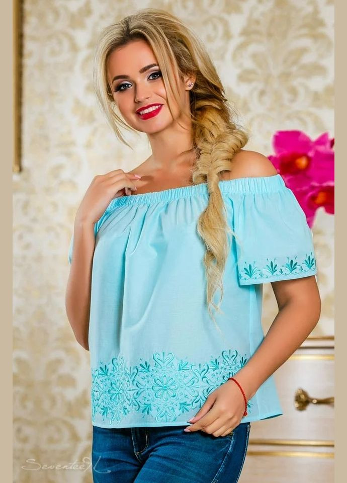 Блакитна блуза Seventeen