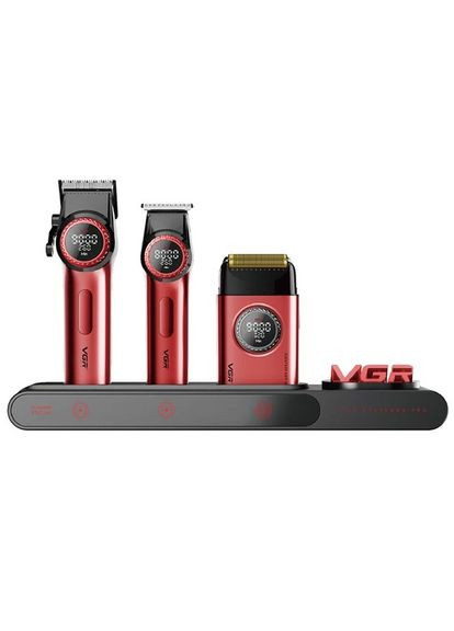 Професійний набір для барберів Stepless Pro 3 in 1 RED VGR (369612521)