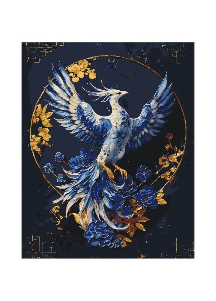 Картина за номерами з фарбами металік "Фенікс" 40х50 см Origami (388164655)