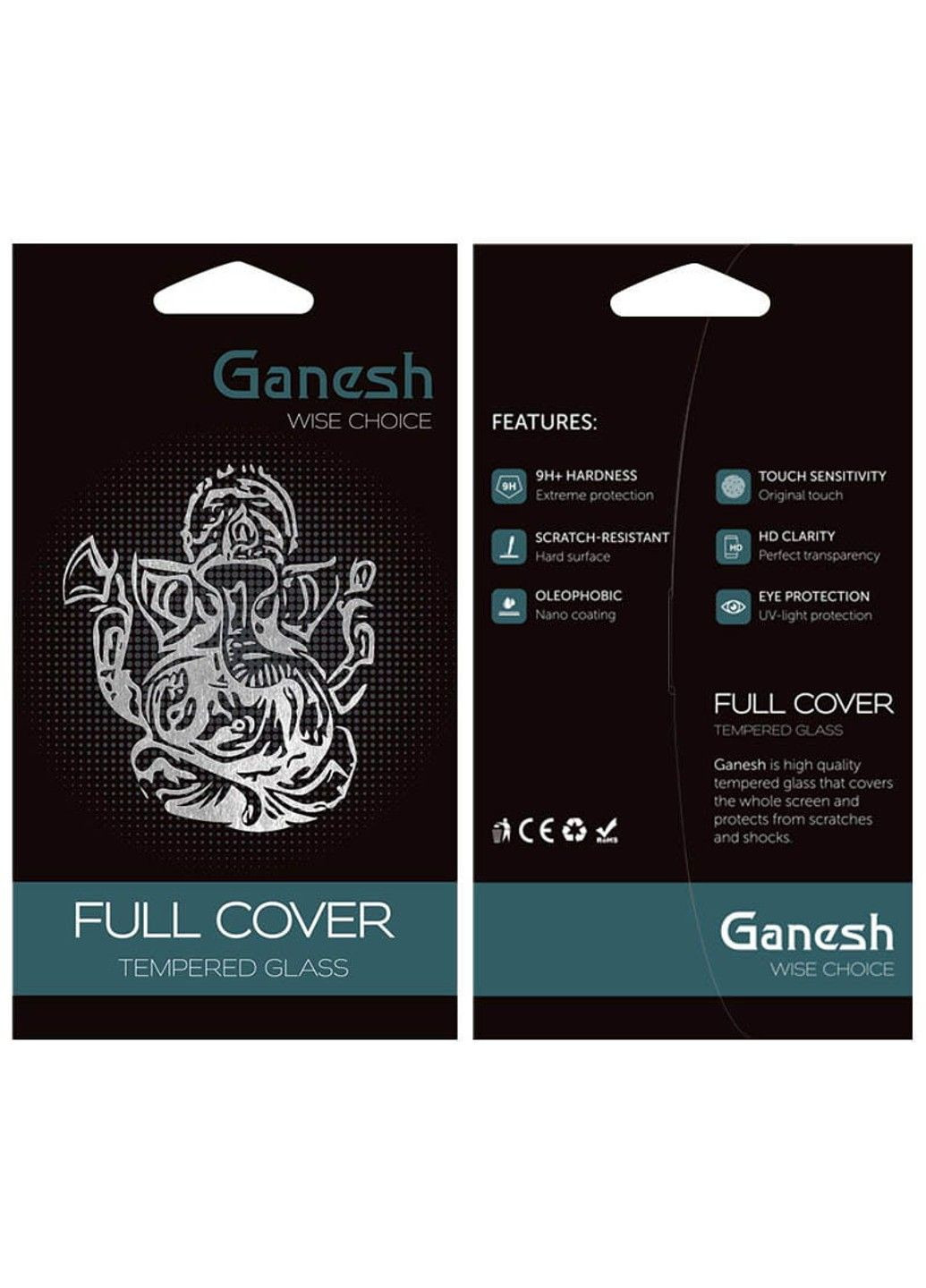 Захисне скло (Full Cover) для Apple iPhone 15 (6.1") Ganesh (291878651)