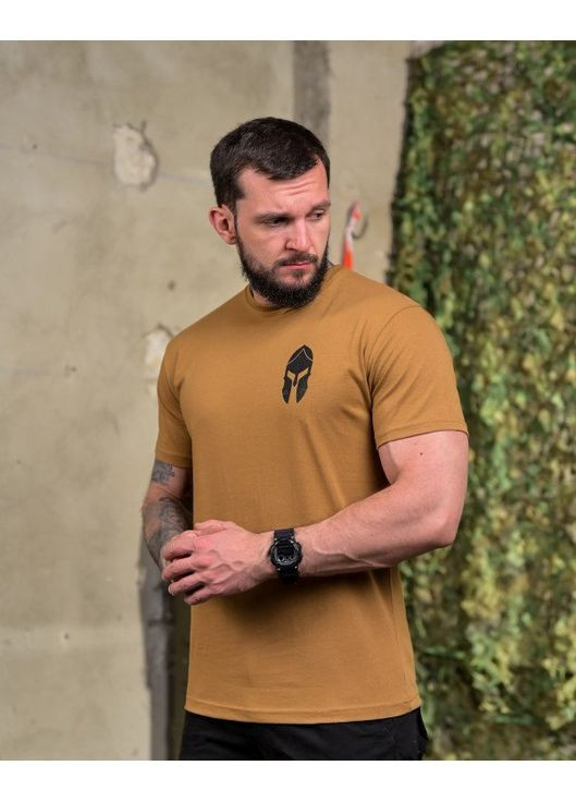Тактична чоловіча футболка з принтом койот No Brand (358203757)