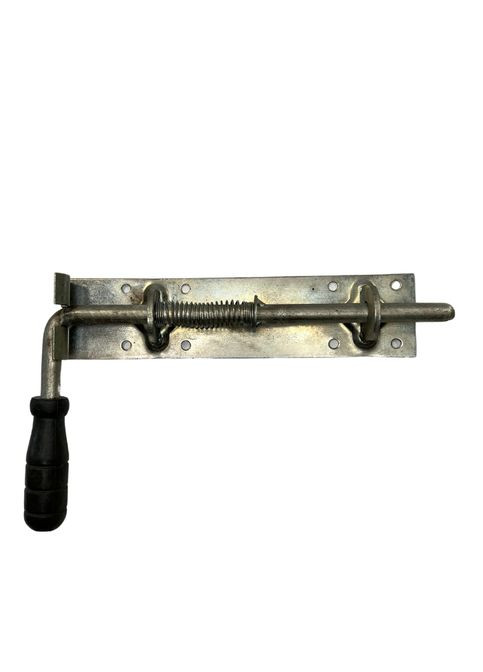 Засов "Пружина-12*200" с ручкой цинк (305*55 мм) БєМаС (365596722)