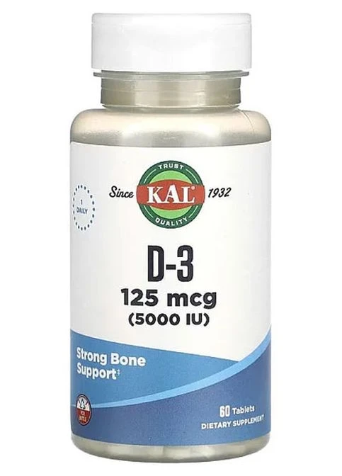 Vitamin D3 125 mcg 60 Tabs KAL (318562156)