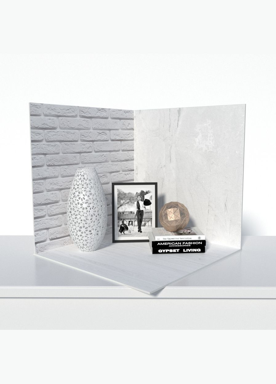 Пластиковий кутовий 3d фотофон, 60x60x60см - №61020 PolyPlast (354375294)