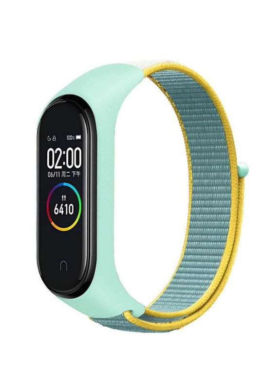 Ремешок Nylon New для Xiaomi Mi Band 3/4/5/6/7 Бирюзовый Epik (372163481)