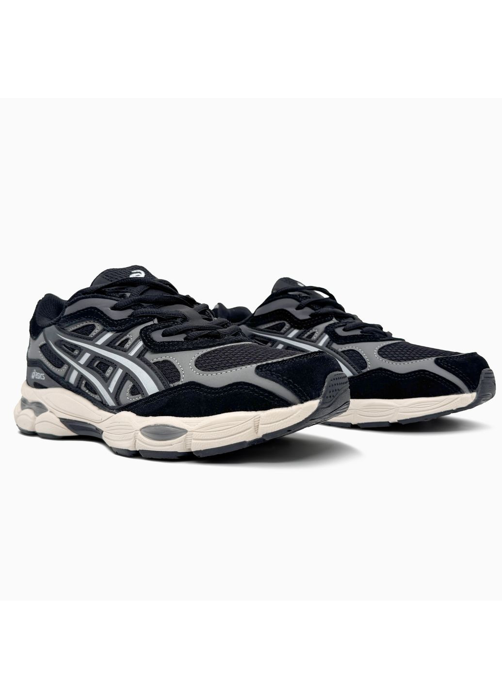 Черные демисезонные кроссовки мужские asics gel-nyc black grey gore-tex | асикс гель-нюк черные No Brand