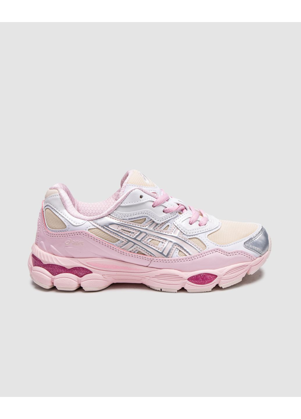 КРОСІВКИ ЖІНОЧІ ASICS GEL-NYC KICKI YANG ZHANG PINK / CREAM / PURE SILVER АСІКС ГЕЛЬ НЮК No Brand рожеві демісезони (367166807)