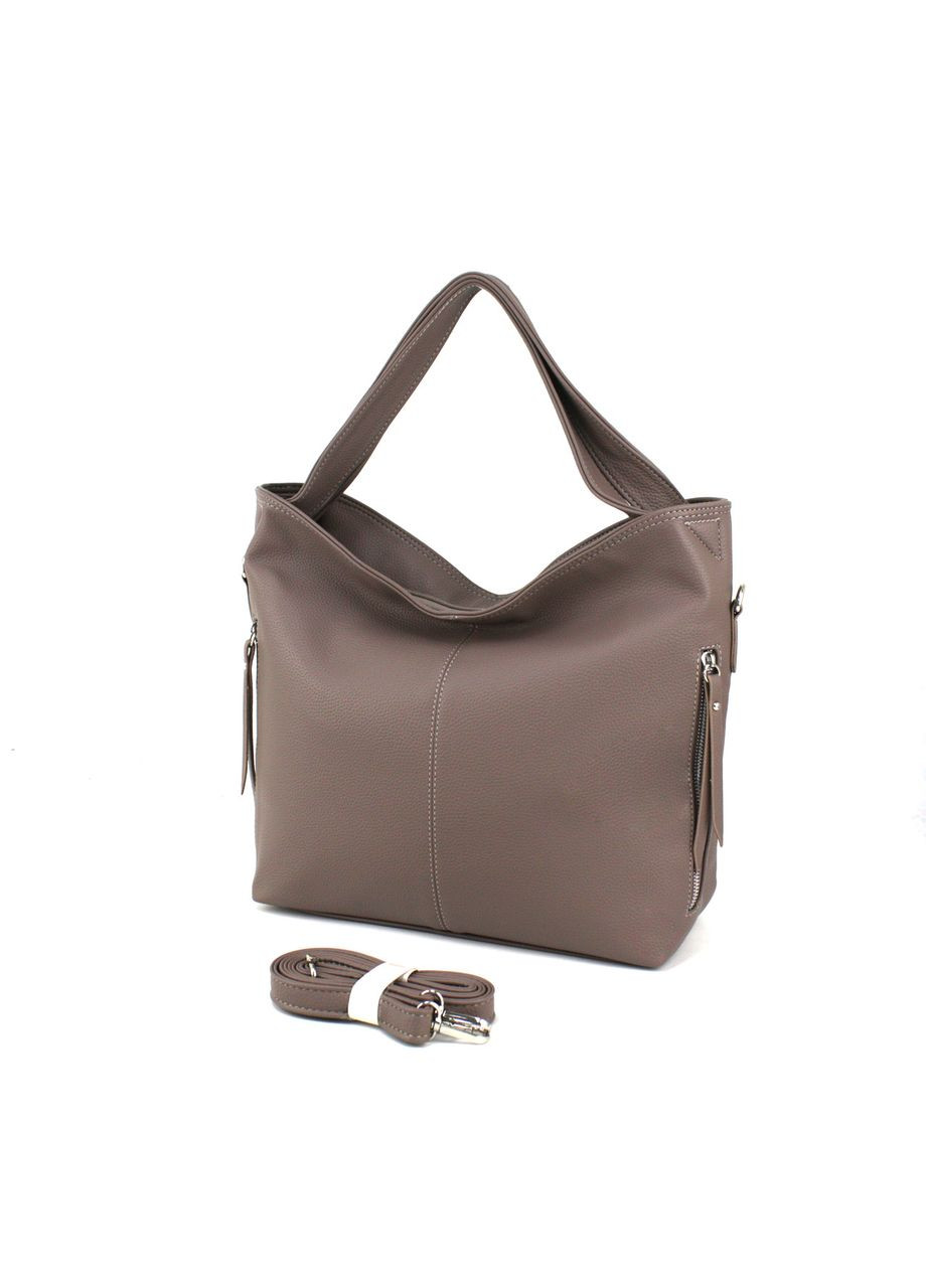 Вместительная женская сумка-хобо 510181 коричневая Voila (309161335)
