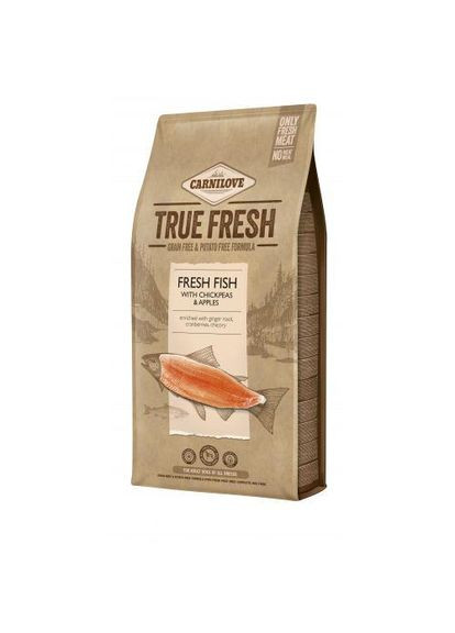 Сухой корм True Fresh для взрослых собак всех пород, с рыбой, 11,4 кг Carnilove (349823869)