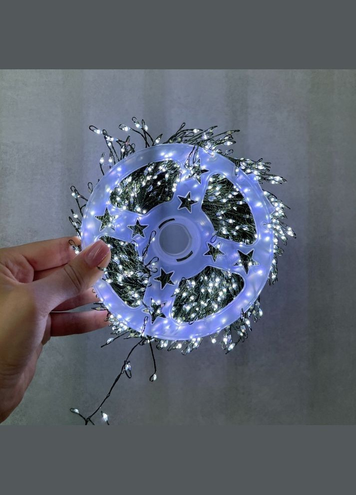 Гирлянда новогодняя 1000 LED 25 м белое свечение 119133-038 No Brand (346152656)