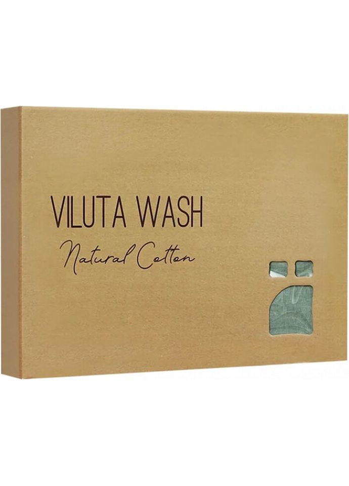 Постільна білизна двоспальне Сатин Wash-41-2 210х175 см синя Viluta (327790710)