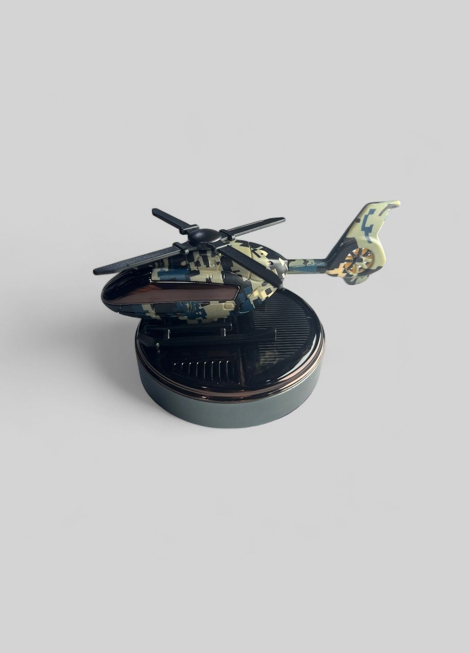 Ароматизатор для автомобиля KS-8 Вертолет на солнечной батарее. Pixel-gray VHG (360771946)