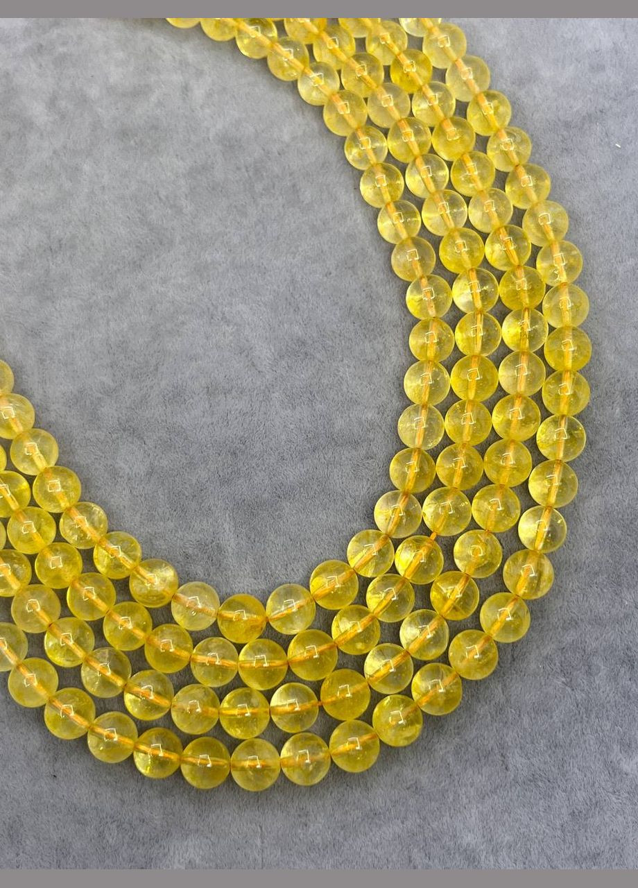 Заготовки на нитке без замка цитрин 10 мм 40 см No Brand (313088742)