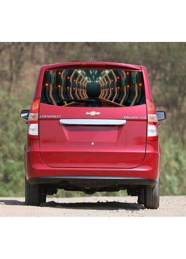 3д наклейка на заднє скло 3D TUNING STUDIO Тунель 1480х700х0.18мм No Brand (362499508)