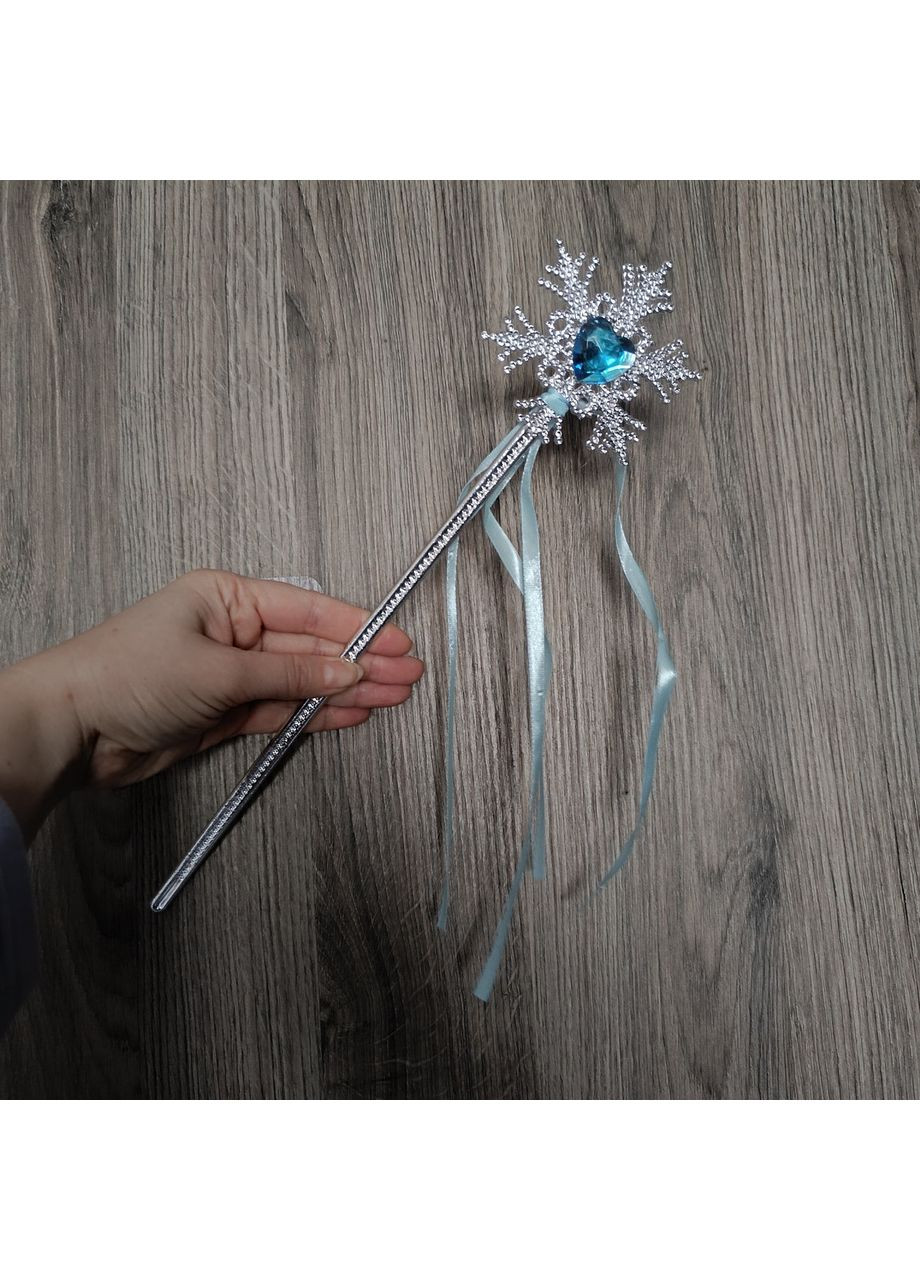 Волшебная палочка Снежинка 34 см Голубая No Brand (329194628)