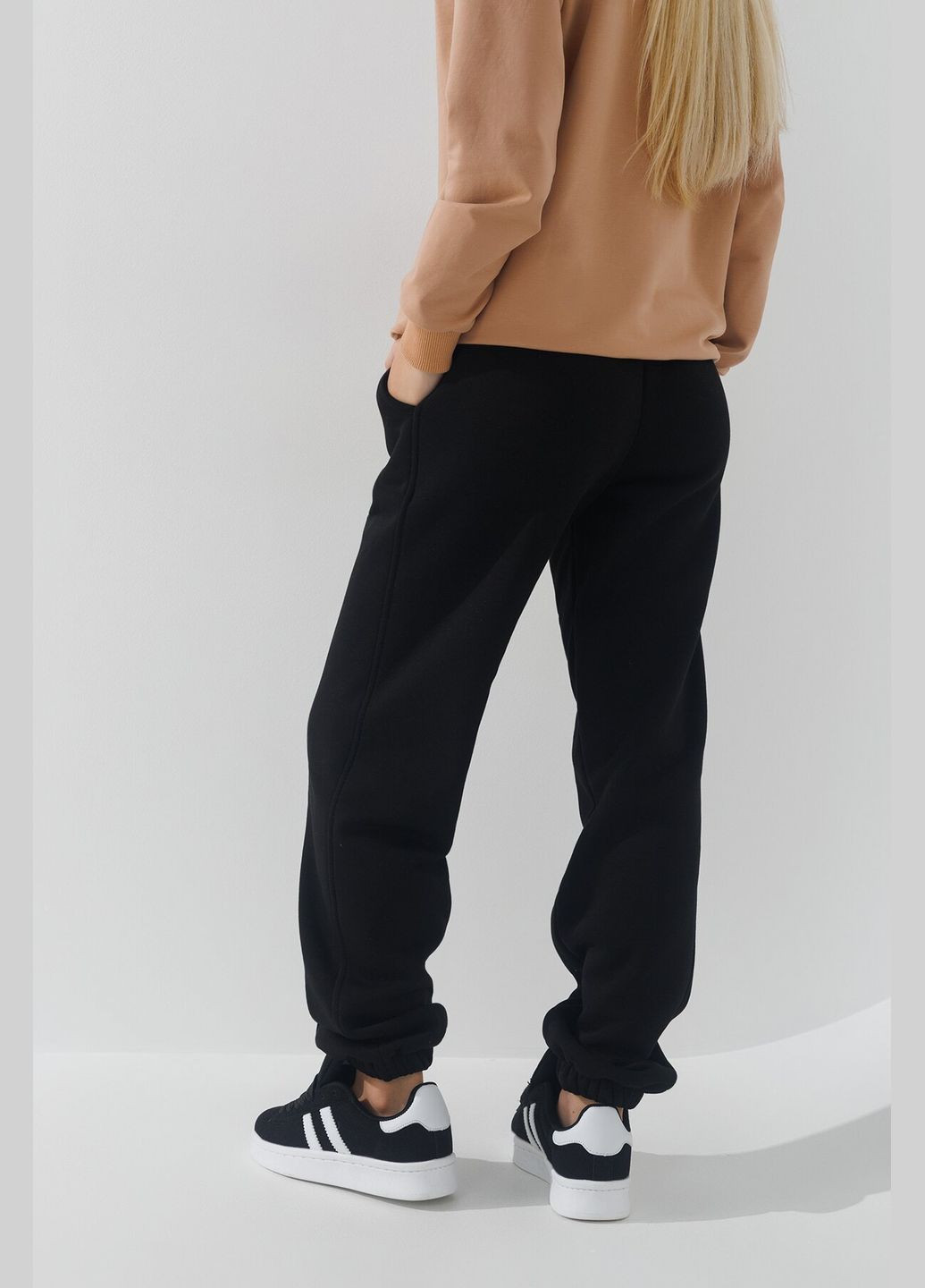 Черные спортивные зимние брюки ANGELOS