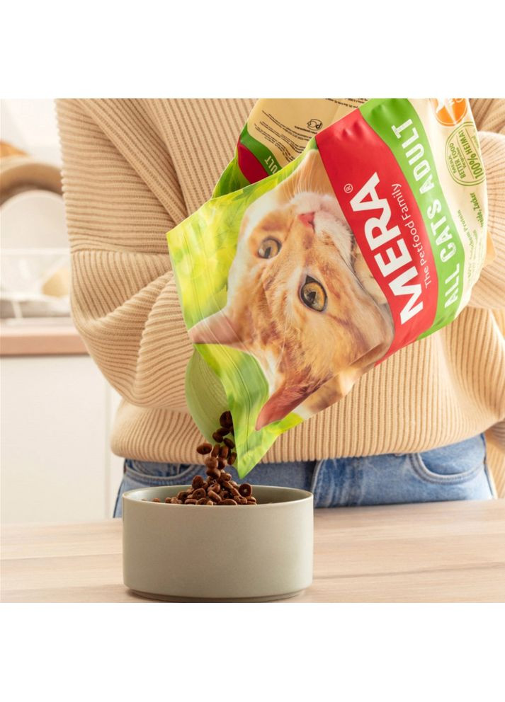 Сухий корм для дорослих кішок Cats All Adult Chicken (Huhn) з куркою 10 кг (4025877384455) Mera (364786417)