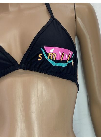 Черный летний купальник раздельный No Brand Роздільний