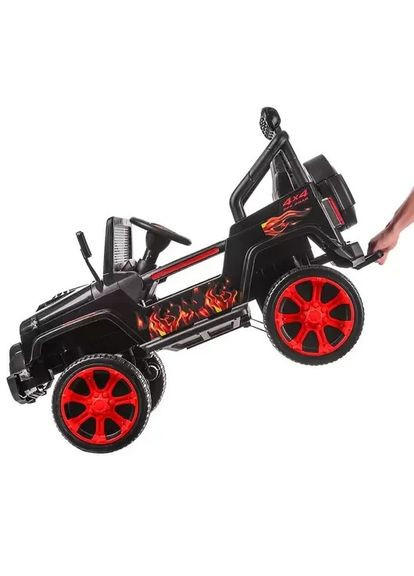 Дитячий електромобіль Джип Racer M 3237EBLR-2-3 з пультом керування. Чорний Bambi (292553323)