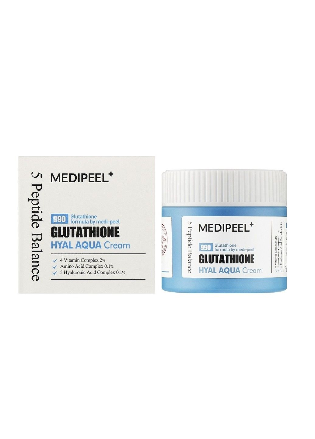 Осветляющий крем для лица Glutathione Hyal Aqua Cream 50 мл Medi-Peel (289134918)