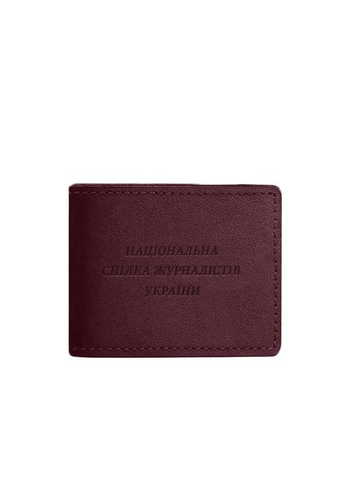 Кожаная обложка для удостоверения бордовая журналиста Crazy Horse (A-027976) BlankNote (329186814)