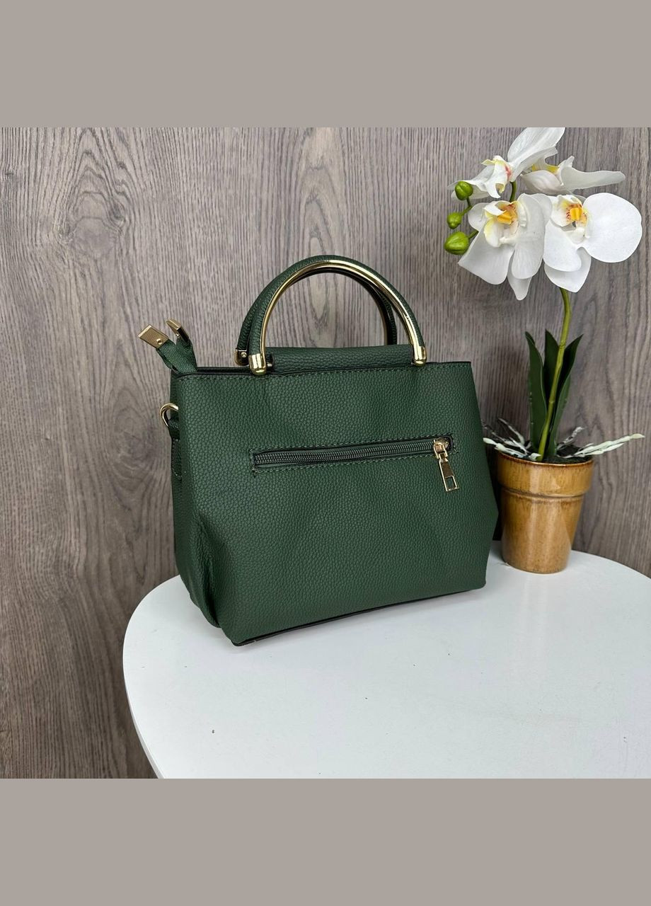 Жіноча міні сумочка з квітами вишивкою, маленька сумка з квіточками та брелоком Зелений No Brand (334730916)