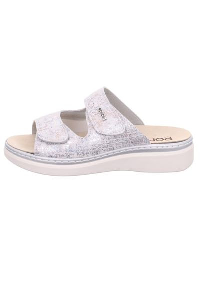 Серебряные женские шлепанцы abano, /перламутр, 5224 85, (германия) ( ) Rohde