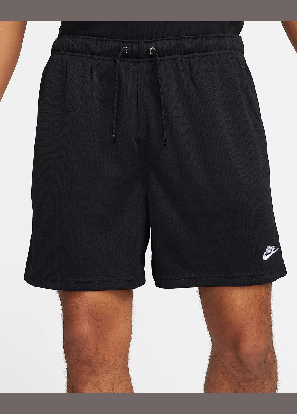 Мужские шорты Club Mesh Flow Shorts FN3514-010 черные Nike (330577354)