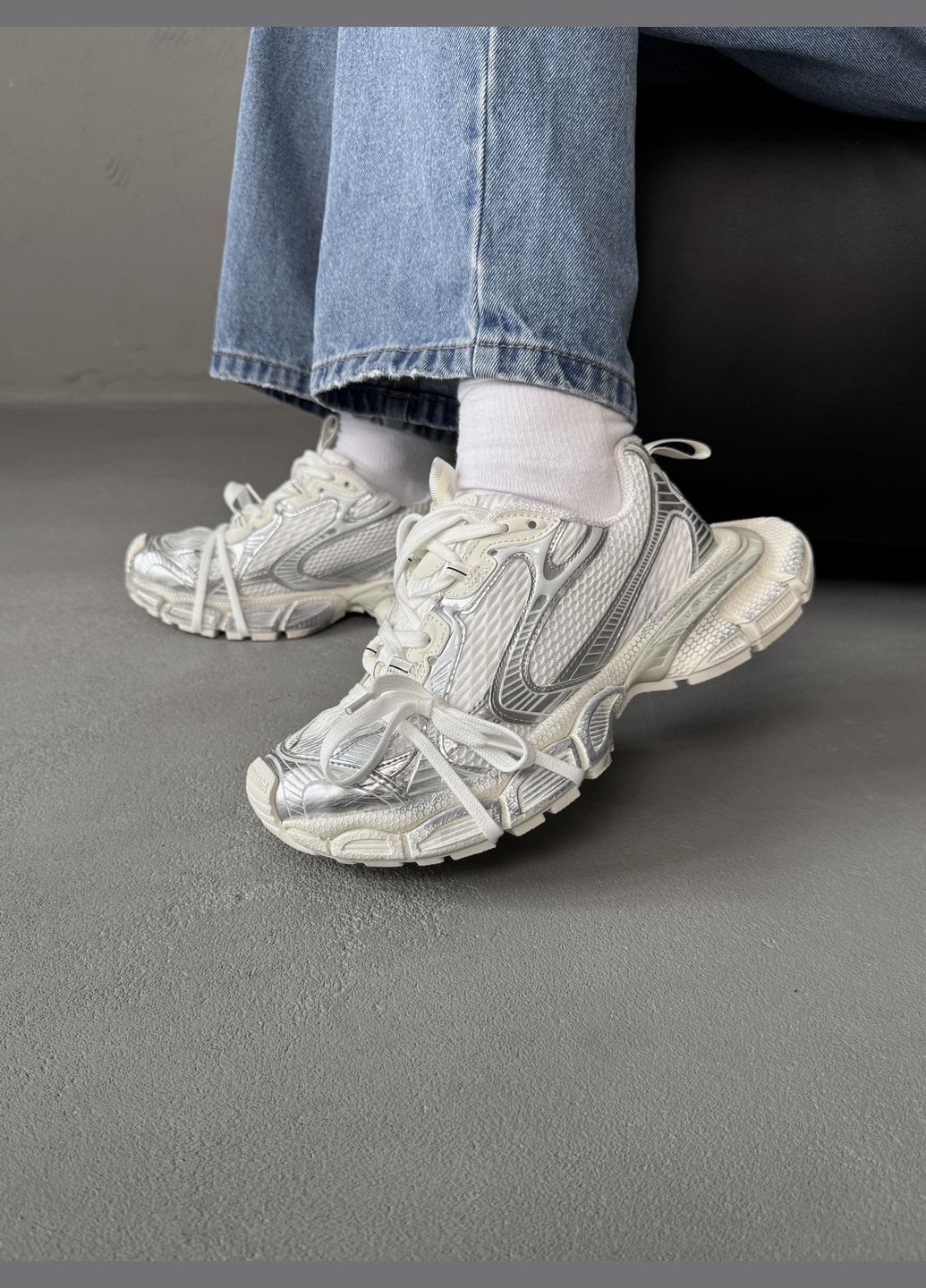 Кросівки жіночі і чоловічі Balenciaga 3XL grey | Баленсіага 3ХЛ сірі No Brand сірі демісезони (316091126)