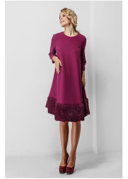 Бордова повсякденний cукня 1774 1015 а-силует Dianora
