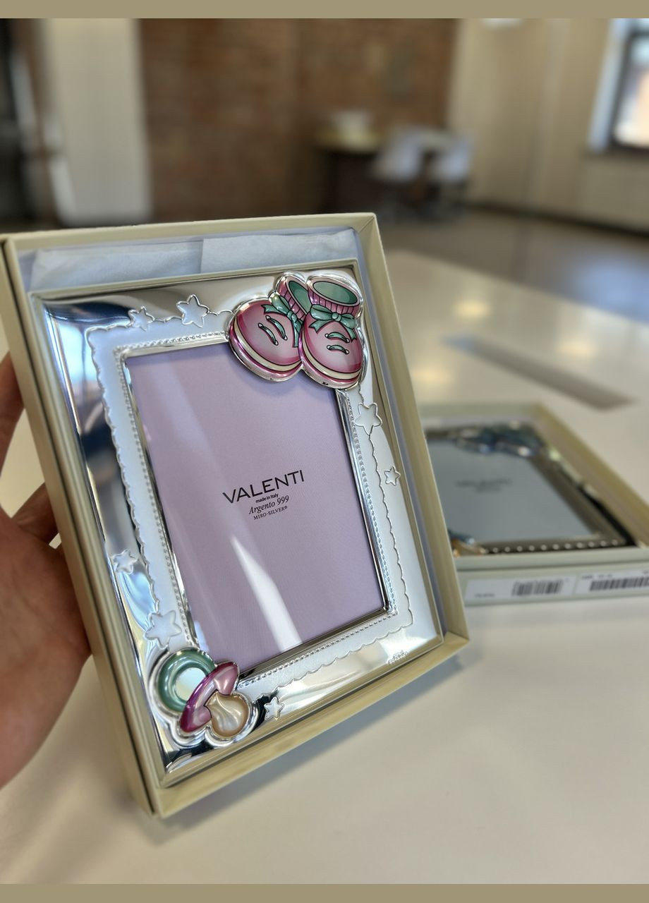 Серебряная фоторамка детская (14,5 x 19 см) 73116 3LRA Valenti (340112156)