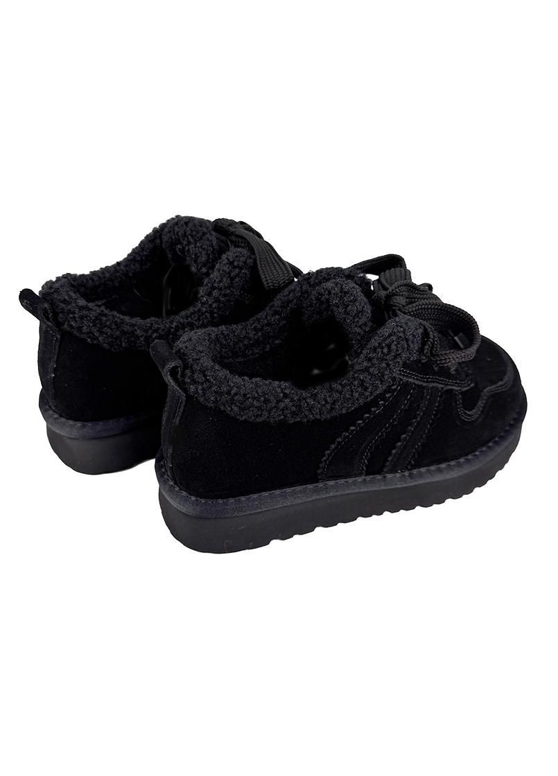 Кеди жіночі замшеві зимові чорні 50266-1 No Brand (360392851)