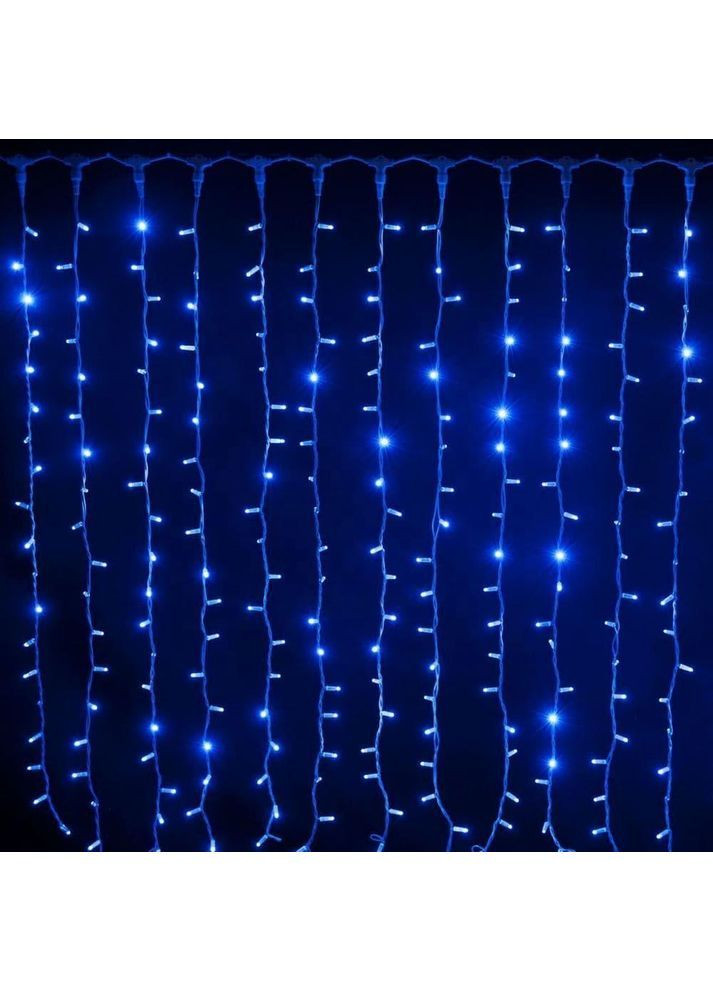 Гирлянда штора Водопад 240-B 3D led 3х2 м Синий (1308651393) FMA (368754294)