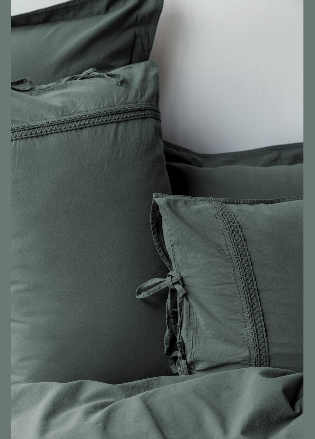 Постельное белье Drope Poplin 200 х 220 см Teal Green Issimo (339865806)