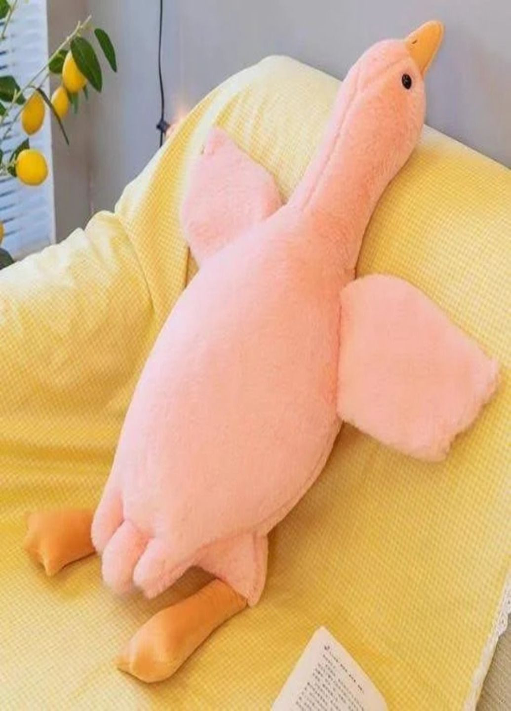 М'яка іграшка Гусь обіймуся см Рожевий IKEA 130 (285272483)