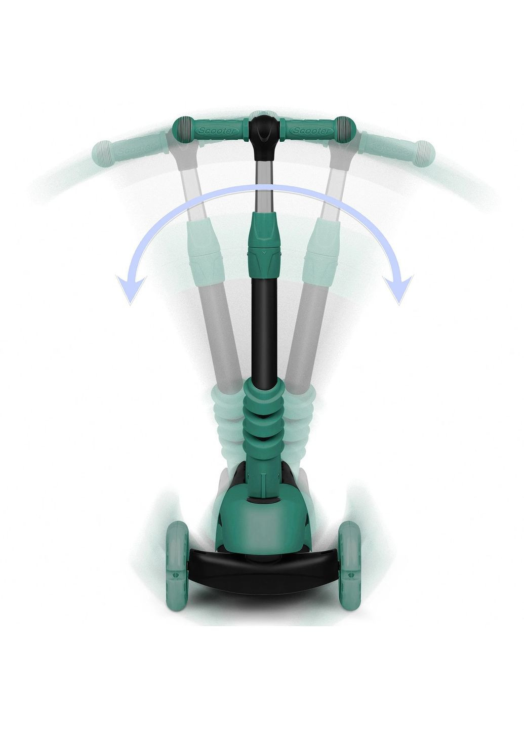 Самокат детский трехколесный Todi зеленый Ricokids (332202219)